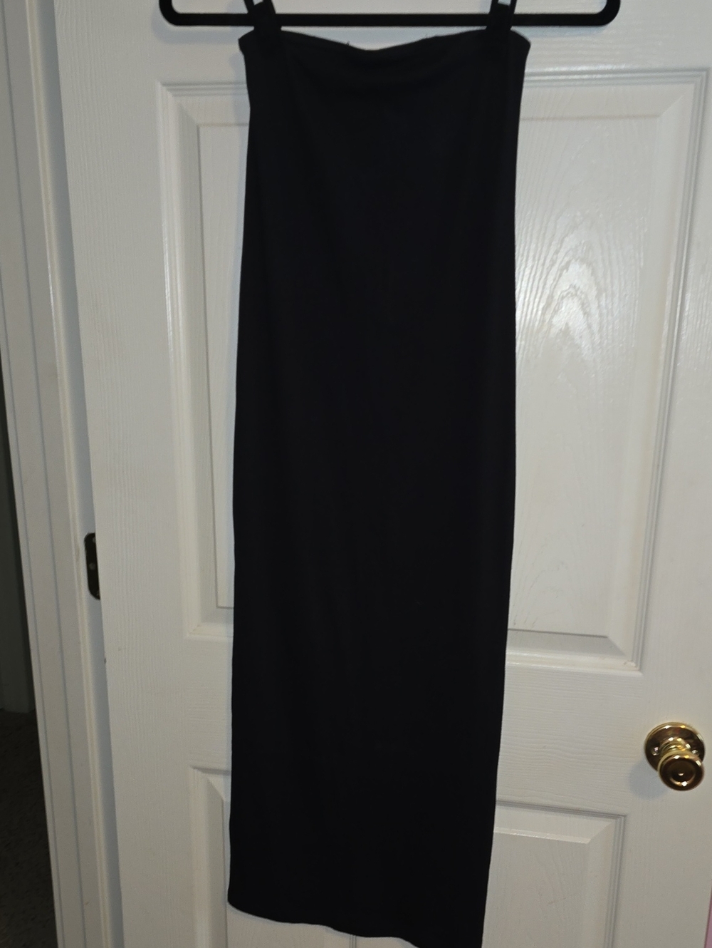 Classic Black Strapless Maxi Dress